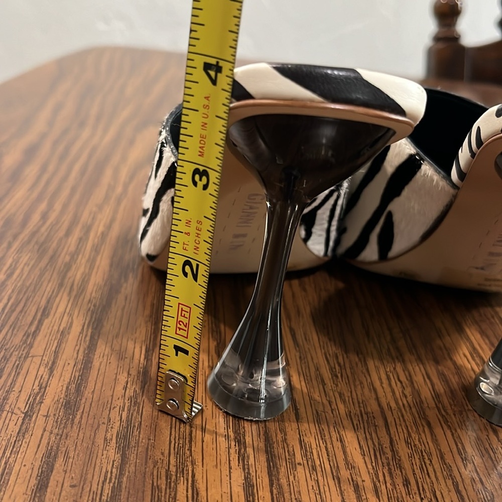Real died fur (calf) heels size 6. - Picture 6 of 6